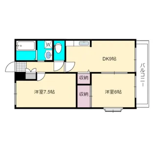 サンビレッジ静岡西D【2階】の間取り