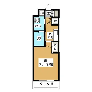 プライムレジデンス市川【4階】の間取り