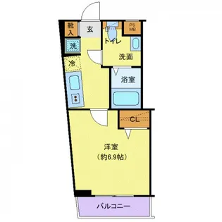 クレヴィスタ赤羽【3階】の間取り