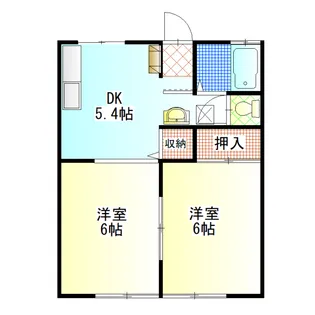 パナハイツ大森【1階】の間取り