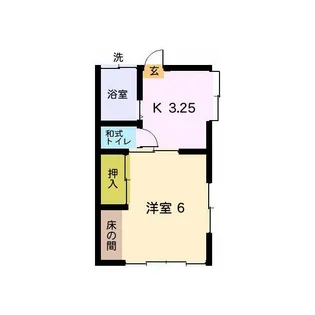 ヴィラ石原A棟【2階】の間取り