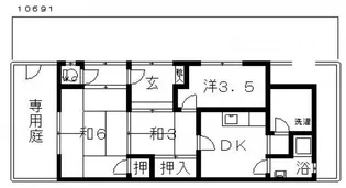 大阪府羽曳野市南恵我之荘6【一戸建】の間取り