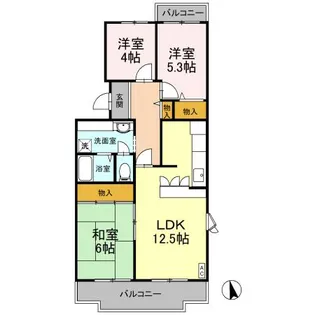 徳島県小松島市金磯町【マンション】の間取り