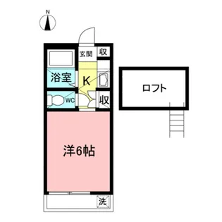 第三シャンポール【2階】の間取り