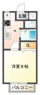 コーポバーディーII【2階】の間取り