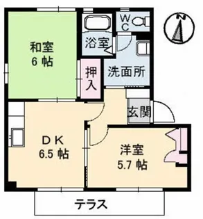 シャルム政畝【2階】の間取り