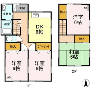 愛媛県松山市土居田町【一戸建】の間取り