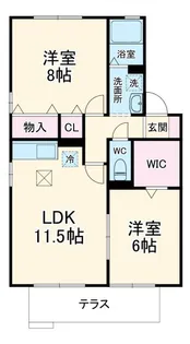 UNIT・8 B【1階】の間取り