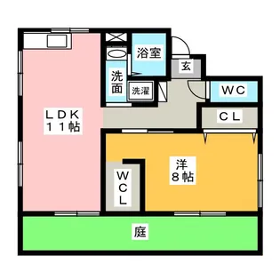 エクセレント菅田【1階】の間取り