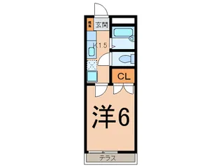 ヴィエント高輪【1階】の間取り
