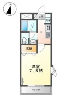 1Kの間取り画像