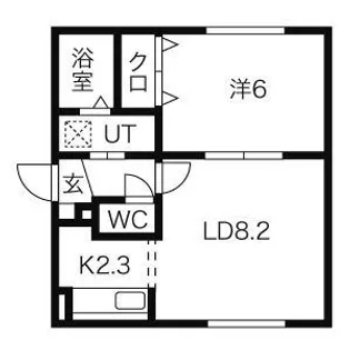 デナーロ・ジオ【1階】の間取り