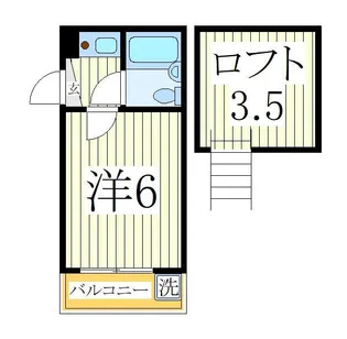 JCコーポ柏【2階】の間取り