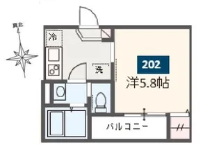 MELDIA八王子【3階】の間取り