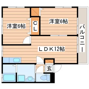 サンフラワー【1階】の間取り