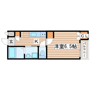 メゾンエスポワール堤町【1階】の間取り