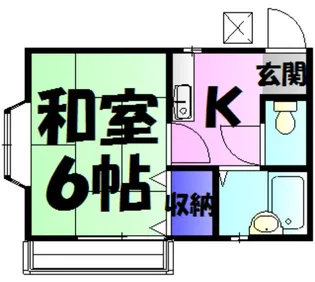 シティハイツ高橋B棟【2階】の間取り