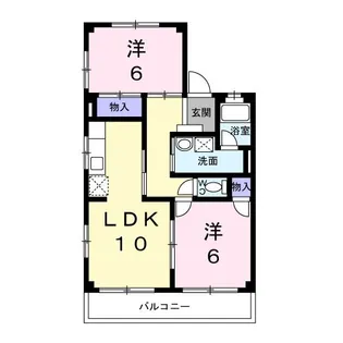 愛知県岩倉市大地新町3【アパート】の間取り