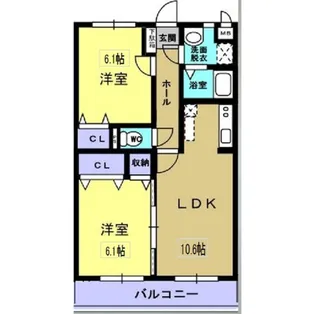 ユーミーなごみ【3階】の間取り