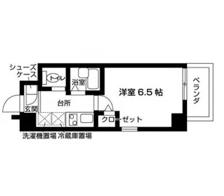 レジディア中野富士見台【6階】の間取り