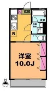 月村マンションNo.5【4階】の間取り