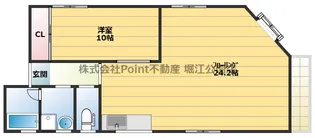 大阪府大阪市浪速区敷津西1【マンション】の間取り