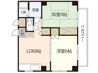 Rommel中浜【4階】の間取り