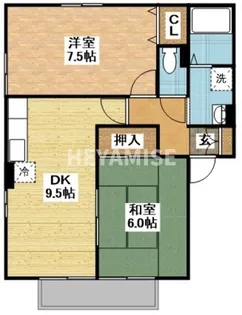セジュールマイン A棟【2階】の間取り