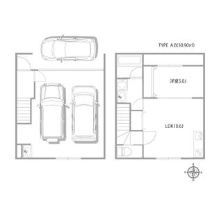 BluePit八王子IC RoomBの間取り