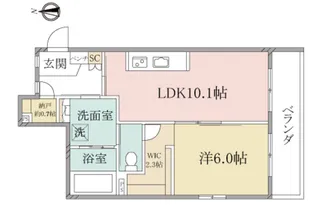 (シニア限定)へーベルヴィレッジ元住吉III~ Urban Claire元【1階】の間取り