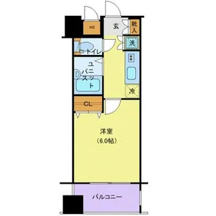 レジオス池袋EAST【8階】の間取り