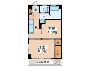 前川マンション【3階】の間取り