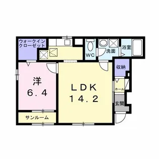 大阪府八尾市山本町北8【アパート】の間取り