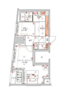 ハーモニーレジデンス千代田岩本町【8階】の間取り