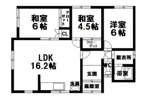北海道釧路市大楽毛南2【一戸建】の間取り