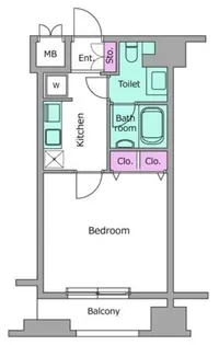 ピアネッタ汐留【9階】の間取り