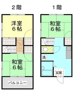 中田アパートの間取り