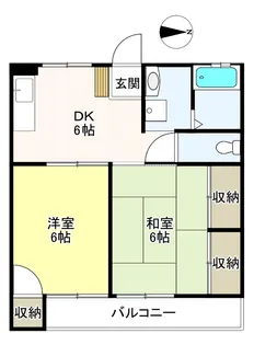 シティハイツあさか【1階】の間取り
