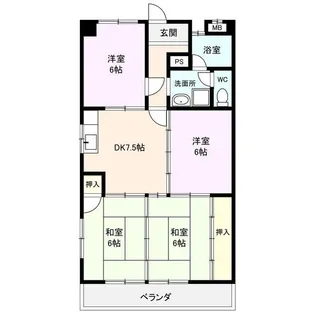 パークサイド砂田【2階】の間取り