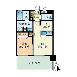 サニークレスト東比恵【3階】の間取り