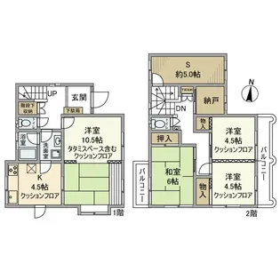 千葉県柏市今谷上町【一戸建】の間取り