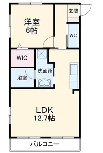 サテンエステート【2階】の間取り