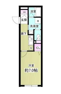 東京都新宿区改代町【マンション】の間取り