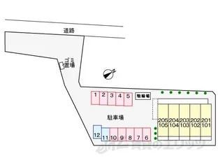 カーサ プラシード【2階】の地図