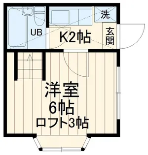 ルミエール平間【2階】の間取り