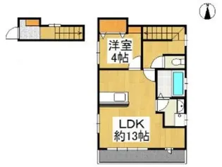 岡山県倉敷市大島【アパート】の間取り