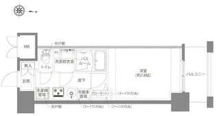 1Kの間取り画像