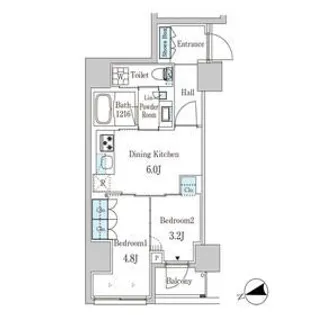 ザ・ライオンズフォーシア外神田【5階】の間取り