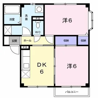 グリーンヒル参番館【2階】の間取り