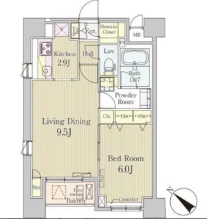 東京都中央区日本橋馬喰町1【マンション】の間取り